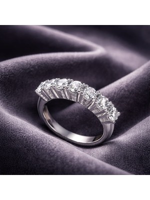 Jane Silver 925 Ayar Gümüş Beştaş Yüzük
