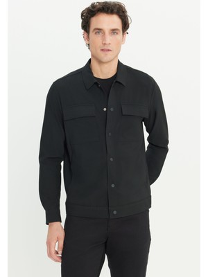 Altınyıldız Classics Comfort Fit Rahat Kesim Gömlek Yaka Ceket Gömlek