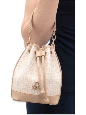 Benetton BNT_1796 18X14X9 El Bej Kadın Çanta