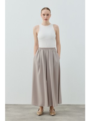 Merwish Kadın 1782 Comfy Krep Pantolon Etek