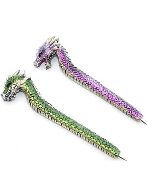 İlanib Ticaret Dragonlu Polyester Tükenmez Kalem