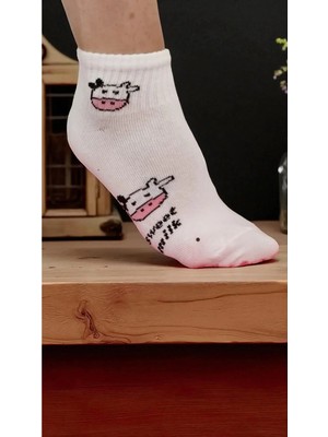 Famemus Accessory Fiğürlü Kısa Patik Çorap Model Bir Çift