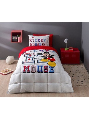 Özdilek Mickey Mouse Tek Kişilik Lisanslı Lastikli Çarşaf Çocuk Uyku Seti 5098
