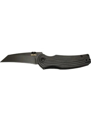 SHC4200 Sog Pinkerton 0689 Bk Siyah Kamp Çakı 18CM - Yarı Otomatik, Kemerlikli, Kutulu