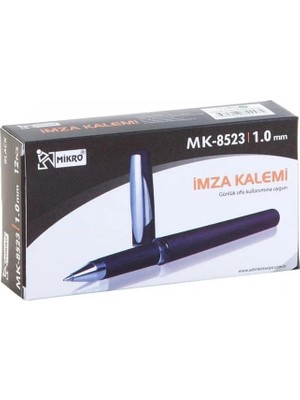 Şahin Kırtasiye Mikro Roller Kalem MK-8523 İmza Kalemi Siyah 12'li Kutu