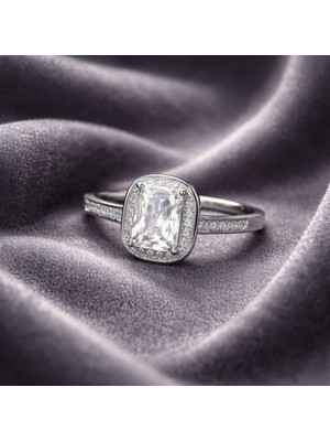 Jane Silver 925 Ayar Gümüş Baget Yüzük