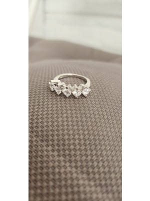 Jane Silver 925 Ayar Gümüş Beştaş Yüzük