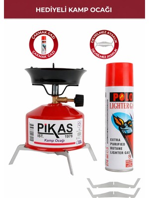 Pikas Mocamp Devrilmez Ayaklı Taşınabilir Kamp Ocağı 400 g Hafif ve Pratik Kullanım