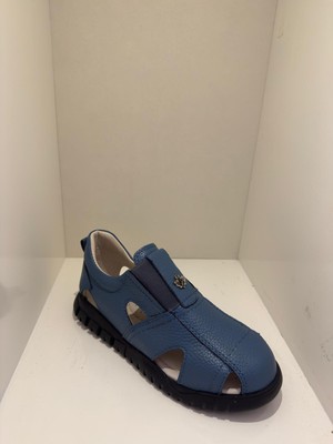 RKS Çocuk Sandalet Lastikli Rahat Kullanım Deri