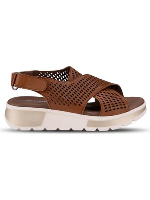 Forelli Ember-G Kadın Deri Sandalet Taba