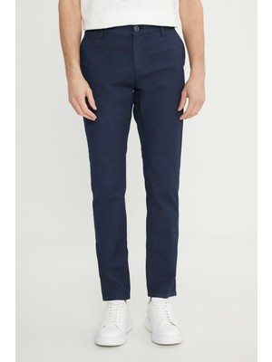 Altınyıldız Classics Pamuklu Slim Fit Dar Kesim Yan Cepli Armürlü Esnek Casual Pantolon