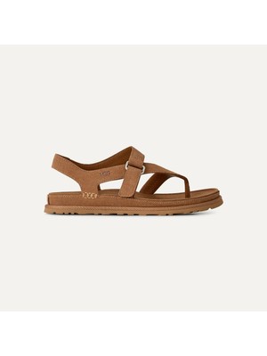 Kadın Sandalet 1175134 Ugg W Goldengaze Toe Post Chestnut (Taba)