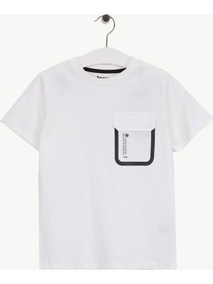 Jeep Beyaz Erkek Çocuk Baskılı T-Shirt J6SB-TST7668