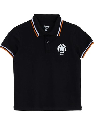Jeep Siyah Erkek Çocuk Polo T-Shirt J6SB-TST7675