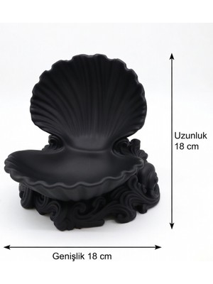 My Craft 3D MYCRAFT3D Deniz Kabuğu Tasarımlı Takı Standı - Dekoratif Mücevher Düzenleyici - Desenli Estetik Masa Üstü Obje