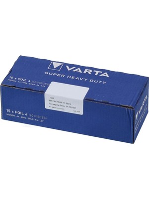 Çerçici Varta  Aa Çinko Karbon Super Life  (60'lı Paket)