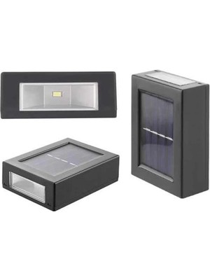 İlanib Ticaret Dekoratif Duvar Lambası Solar Güneş Enerjili Bahçe Aydınlatması