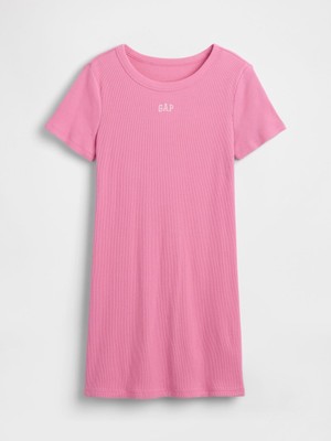 Gap Kız Çocuk Pembe Gap Logo Elbise