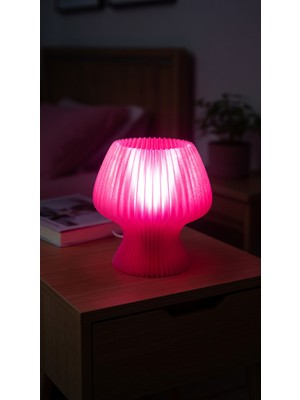 My Craft 3D MYCRAFT3D Akordeon Tasarım Masa Lambası - 3D Pleated Doku Dekoratif Gece Lambası Modern Ev Hediyesi Aydınlatma