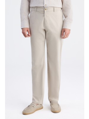 D'S Damat Ds Damat Comfort Fit Bej Gabardin Chino Pantolon 6HCC3I303778M