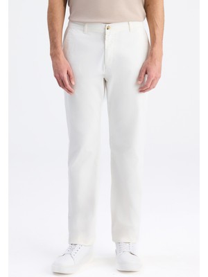 D'S Damat Ds Damat Relaxed Fit (Pilesiz) Ekru Gabardin Chino Pantolon 6HCC3I303777M