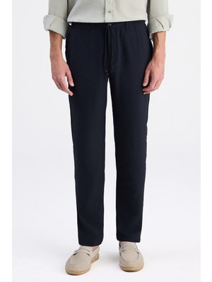Twn Relaxed Fit (Pilesiz) Siyah Diyogonal Jogger Pantolon 6EC03I302342M
