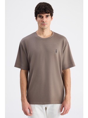 Twn Relaxed Fit Vizon Düz T-Shirt 6EC144701535M