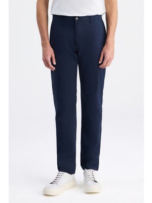 D'S Damat Ds Damat Relaxed Fit (Pilesiz) Lacivert Gabardin Chino Pantolon 6HCC3I303777M