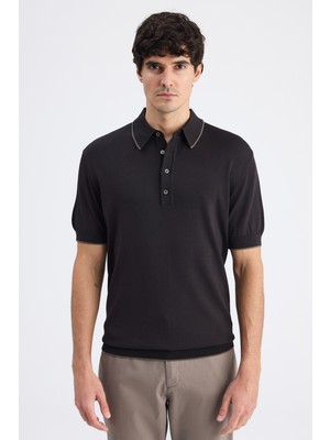 D'S Damat Ds Damat Regular Fit Kahverengi Düz Örgü Kazak 6HC060192525M