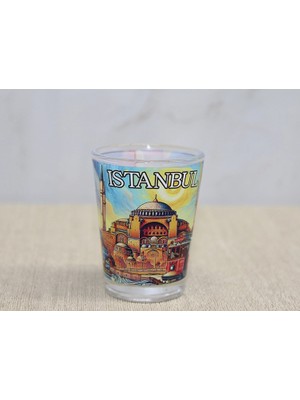 İlanib Ticaret Istanbul Temalı Cam Shot Bardak - Model 2