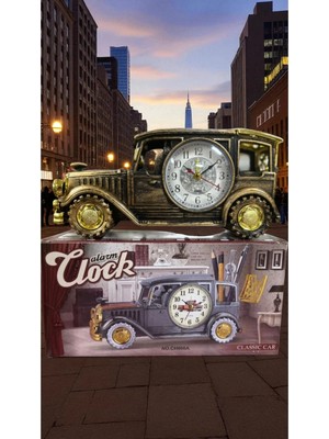 Famemus Accessory Araba Figürlü Kalem Kutulu Çalar Saat