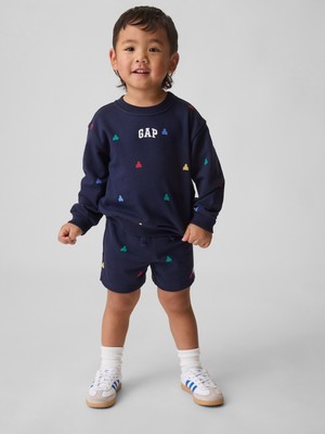 Gap Erkek Bebek Lacivert Vintagesoft Fransız Havlu Kumaş Sweat Seti