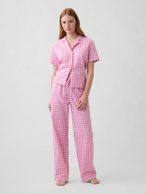 Gap Kadın Açık Pembe Poplin Pijama Altı