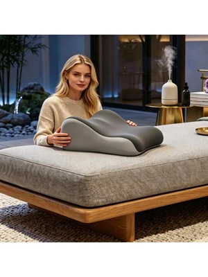 Viscora Yetişkinler İçin Yakınlık Yastığı Hemşirelik Yastığı Otel Yastığı Çok Amaçlı Kavisli Tasarım Otel Ev Kamp