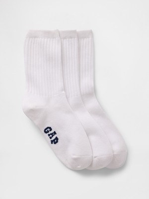 Gap Erkek Çocuk Beyaz Kids Gap Logo Crew Çorap (3’lü)