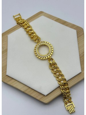 Biju Yılmaz 22K Altın Kaplama Çeyreklik Bileklik - 2622KB01