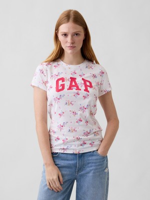 Gap Kadın Beyaz Gap Logo T-Shirt
