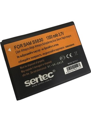 Çerçici Sertec - Samsung S5830 Uyumlu Batarya