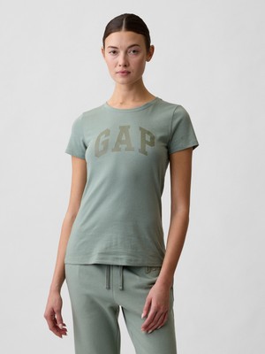 Gap Kadın Yeşil Gap Logo T-Shirt