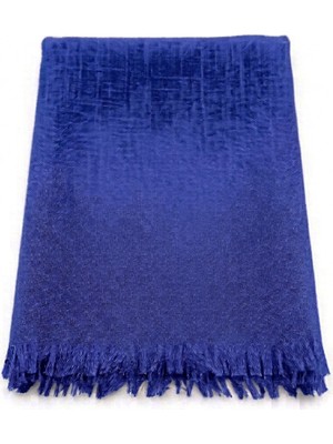 Al Tuhafiye Altuhafiye Keten Dokulu Kare Eşarp - 90X90 cm Saf Görünüm