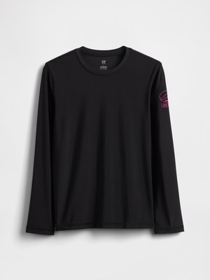 Gap Erkek Çocuk Siyah Logo Rash Guard Mayo Üst