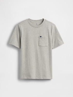Gap Erkek Çocuk Gri Pocket T-Shirt