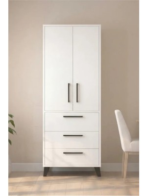 Mobilique Çok Amaçlı Ay Dolap Montajsız Çok Renkli