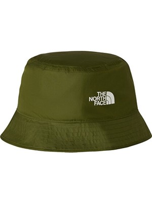 The North Face Yeşil Sun Stash Hat Şapka NF00CGZ0NIP1 Erkekler İçin L - XL Bedenli Hafif Kumaş Özellikli