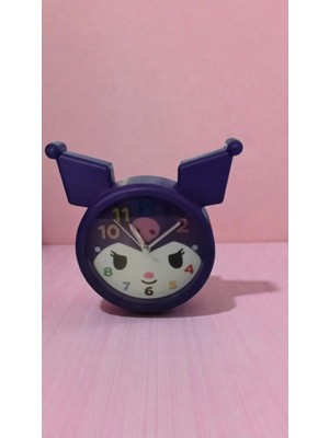 Famemus Accessory Kuromi Masa Üzeri Çalar Saat Büyük Boy 17CM *17 cm Renk Karışık Gelir