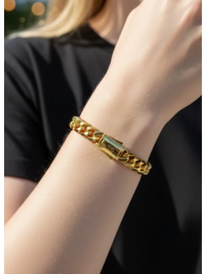 Biju Yılmaz 22K Altın Kaplama Gurmet Bileklik - 26VIPB26