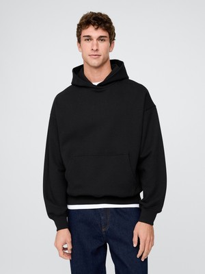 Gap Erkek Siyah Heavyweight Oversized Sweatshirt
