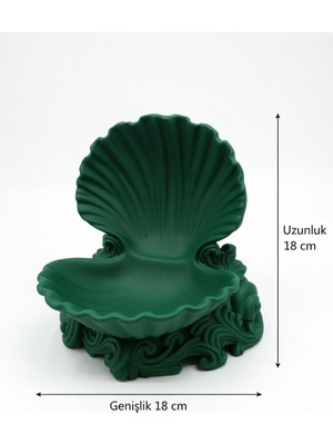 My Craft 3D MYCRAFT3D Deniz Kabuğu Tasarımlı Takı Standı - Dekoratif Mücevher Düzenleyici - Desenli Estetik Masa Üstü Obje