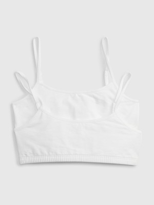 Gap Kız Çocuk Beyaz Basic Sütyen (2'li)