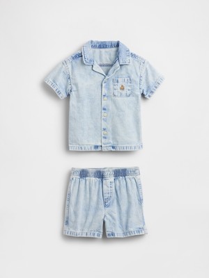 Gap Bebek Açık Mavi Denim Outfit Set
